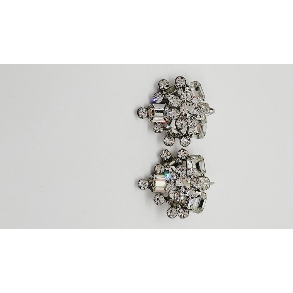 Stunning Large Crystal Statement Rhinestone Clip … - image 5